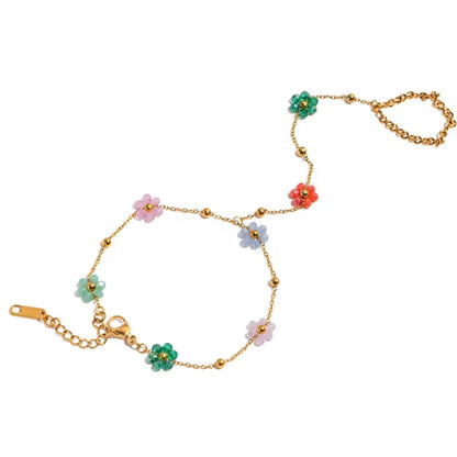 Daisy Beaded Hand Chain
