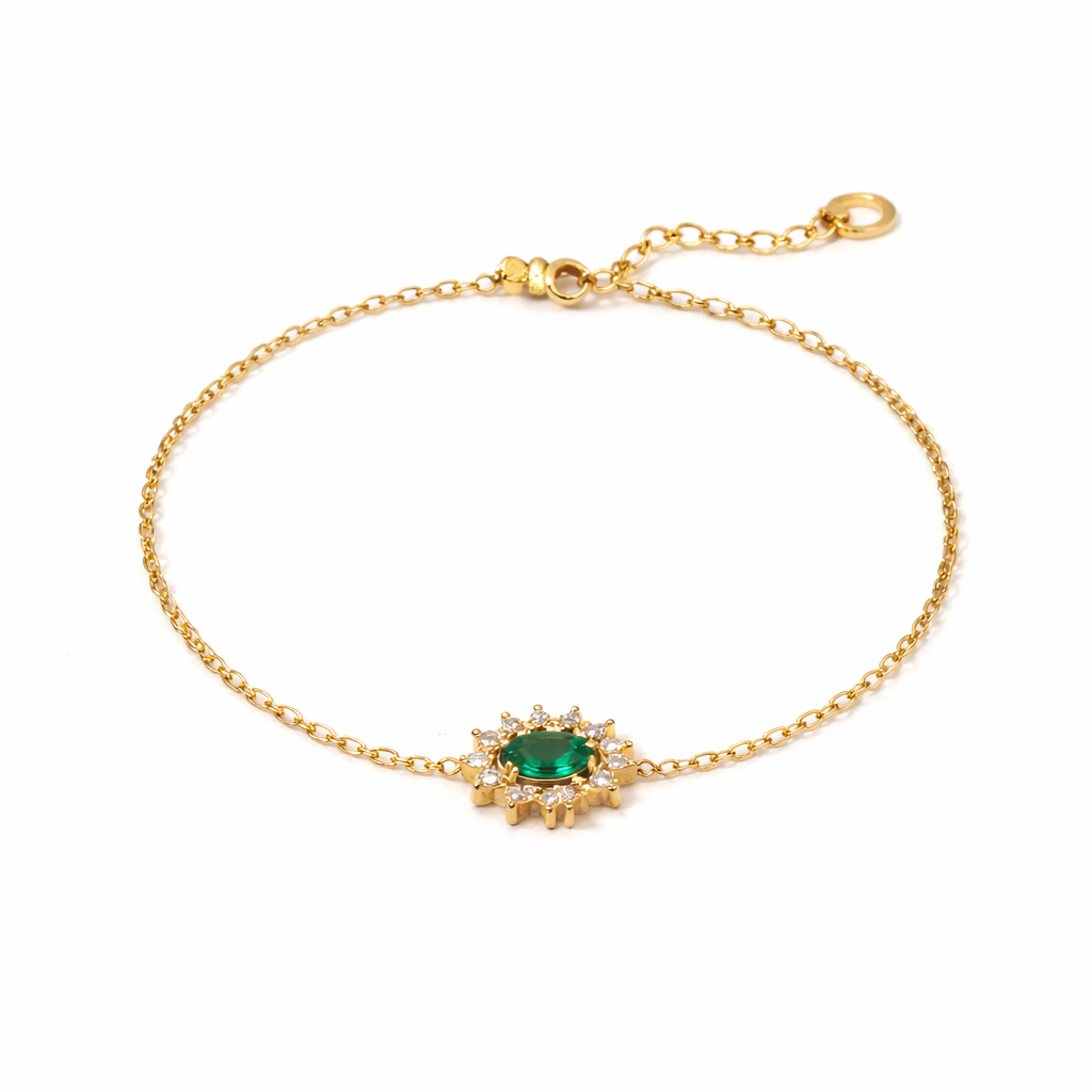 Emerald Gold Bracelet
