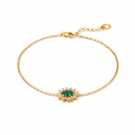 Emerald Gold Bracelet