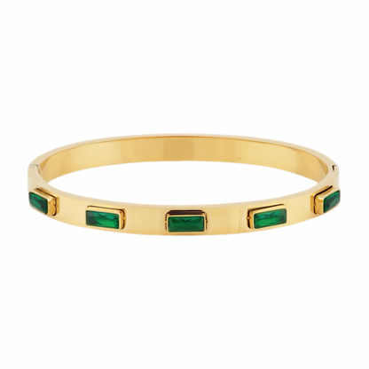 Emerald Bangle Bracelet