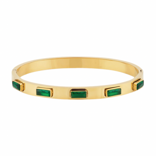 Emerald Bangle Bracelet