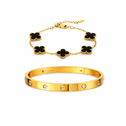 Cartier & Black clover Bracelet