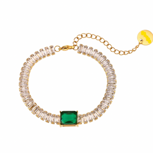 Emerald Green Zirconia Bracelet