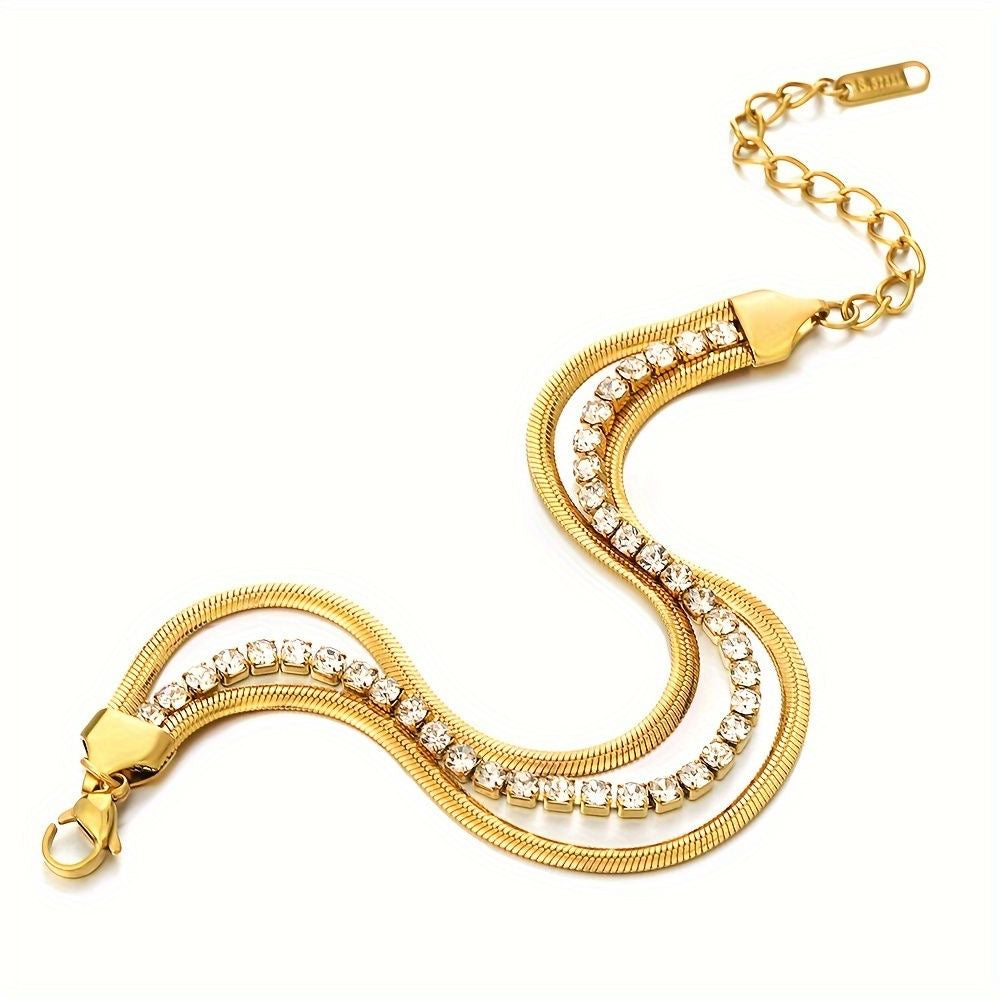 3 Layered Snake Chain Bracelet