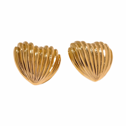 Heart Stripe Earring