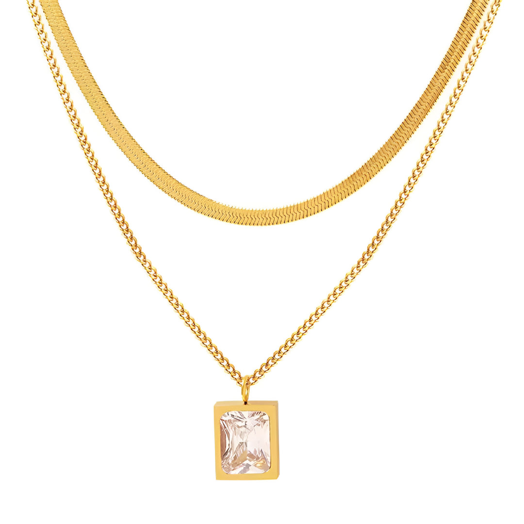 Silver Evelyn Necklace