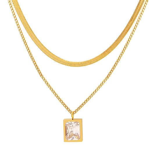 Silver Evelyn Necklace