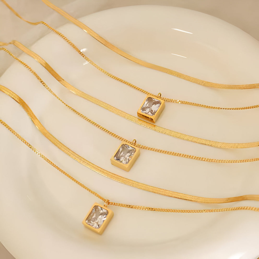 Silver Evelyn Necklace