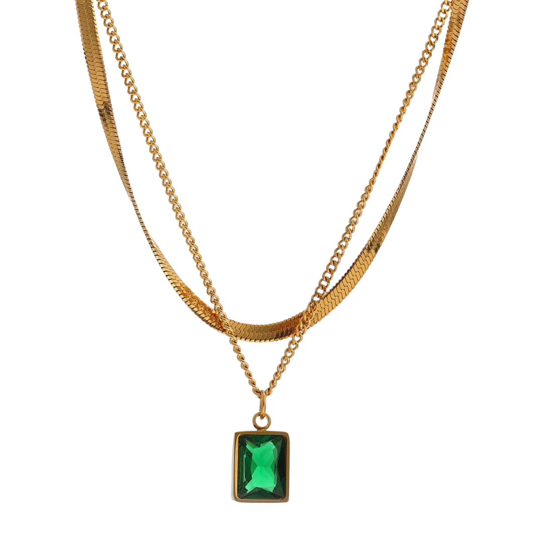 Green Evelyn Necklace