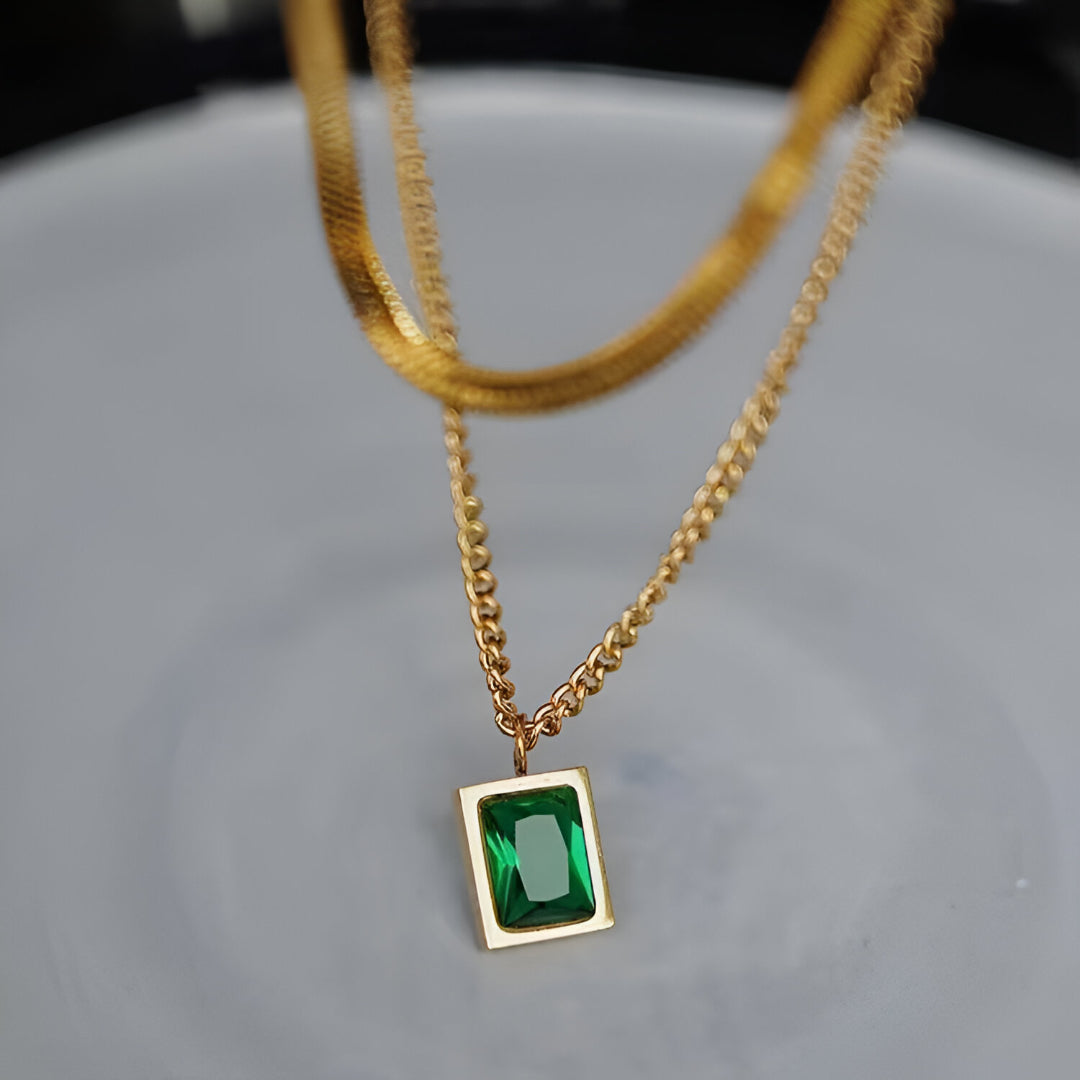Green Evelyn Necklace