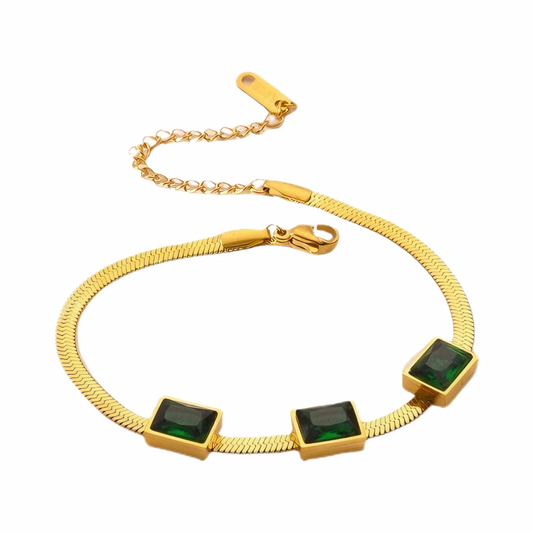 Green Crystal Bracelet