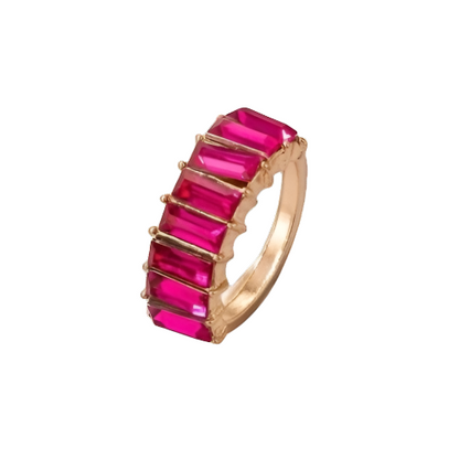 Pink Baguette Ring