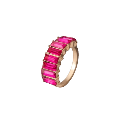 Pink Baguette Ring