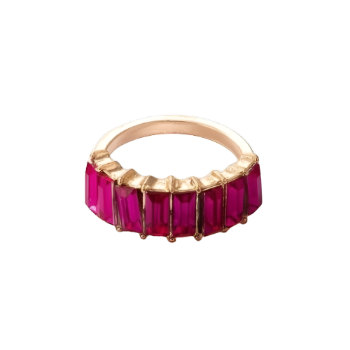 Pink Baguette Ring