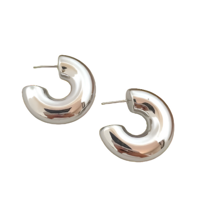 Silver Bold & Chunky Earring