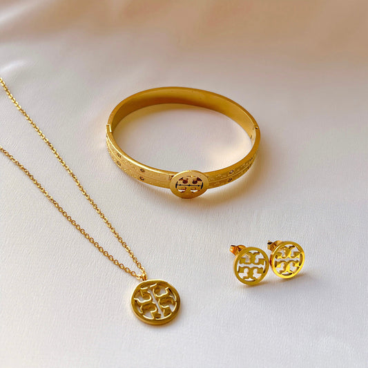 Golden Tory Burch Set