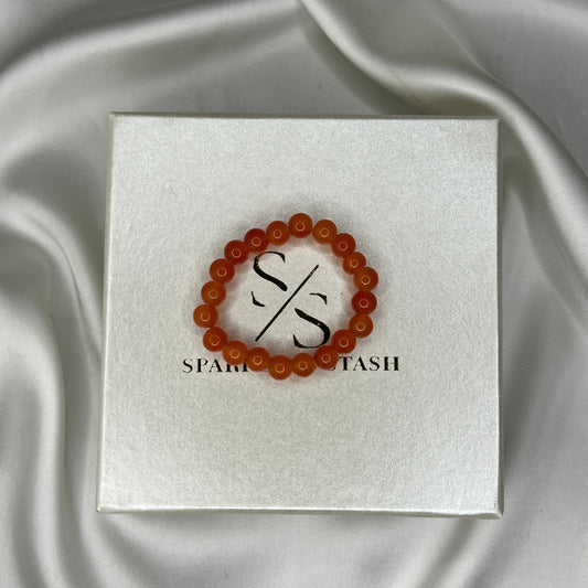 Orange Bead Bracelet